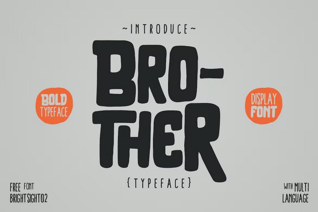 Brother - Bold T-Shirt Font