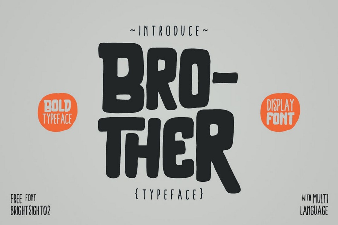 Brother - Chunky Cricut Font