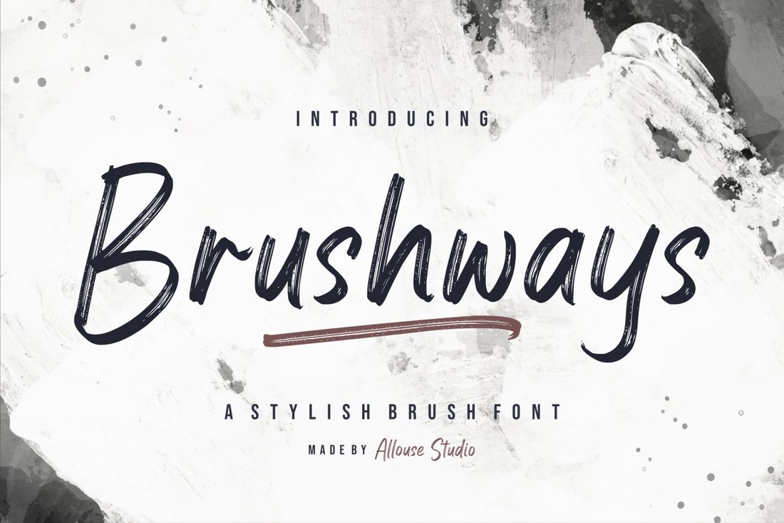 Brushways - Free Paint Brush Font