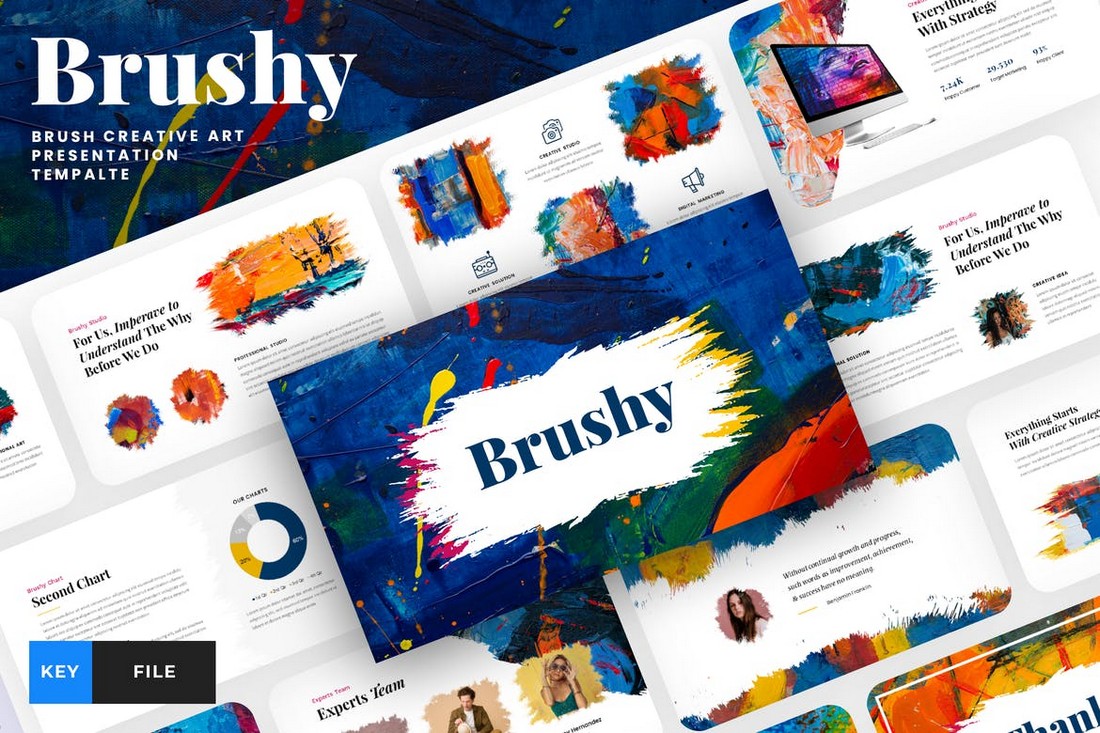 Brushy - Brush Creative Art Keynote Template