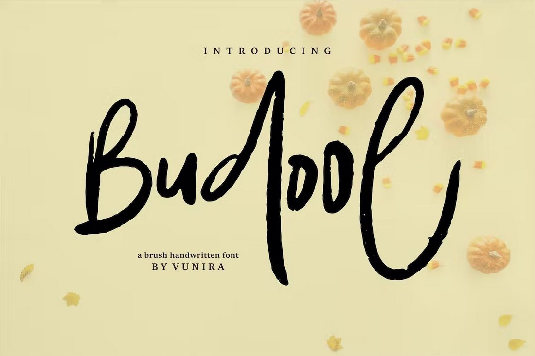 Budool - Brush Handwriting Font