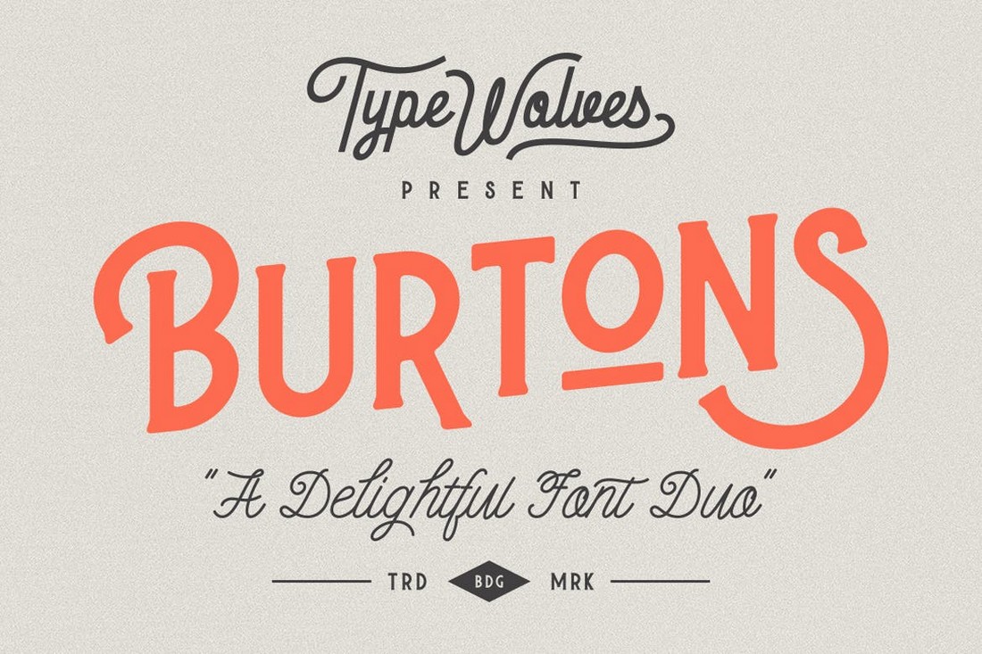 Burtons - Vintage Cricut Font