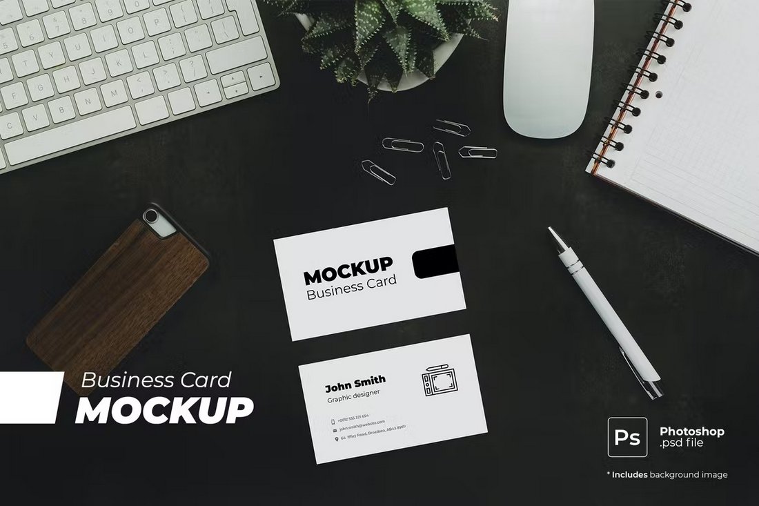 Business Card Photoshop Mockup Template