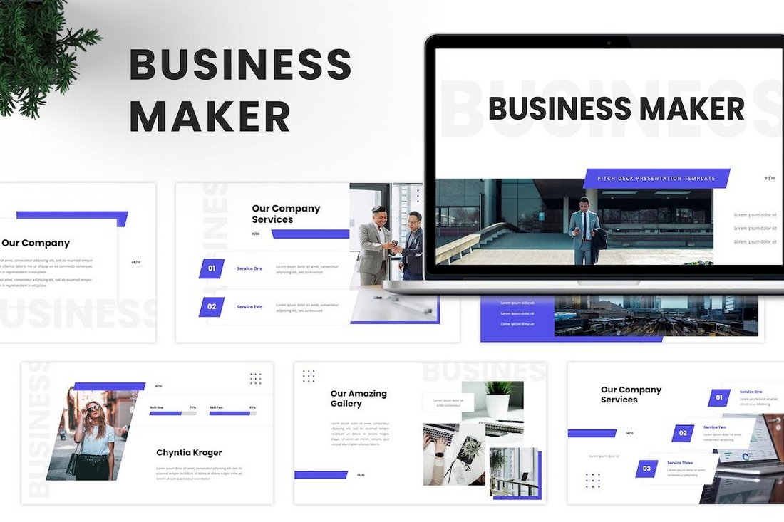 Business Maker - Pitch Deck Google Slides Template