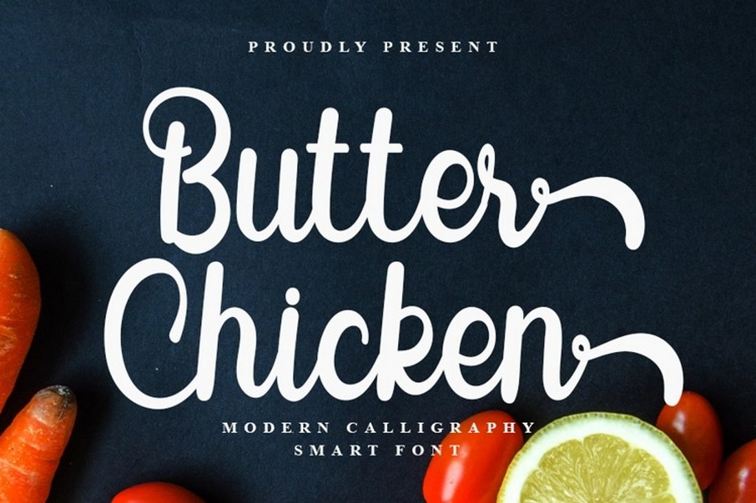 Butter Chicken - Free Calligraphy Font