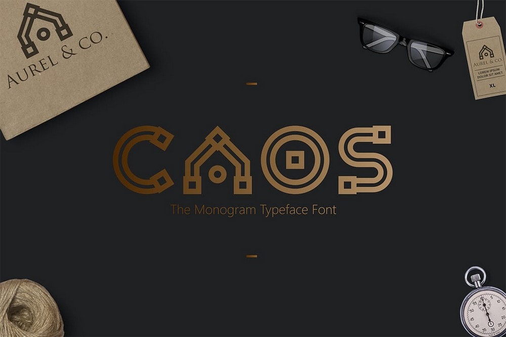 CAOS - Creative Logo Typeface