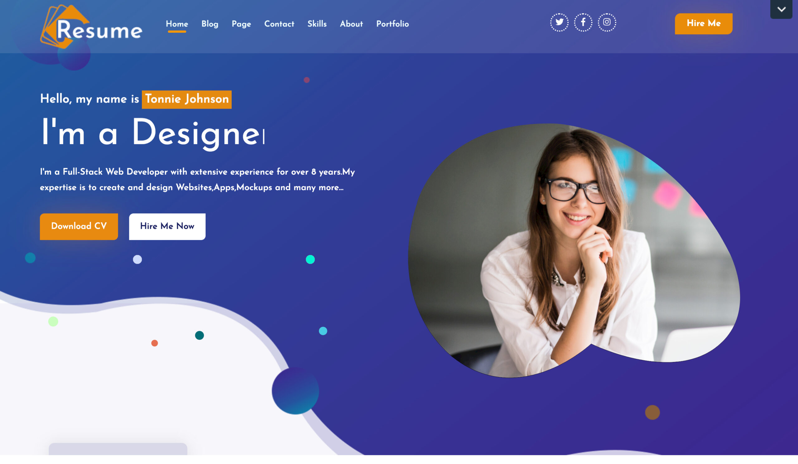 CV and Resume WordPress Theme