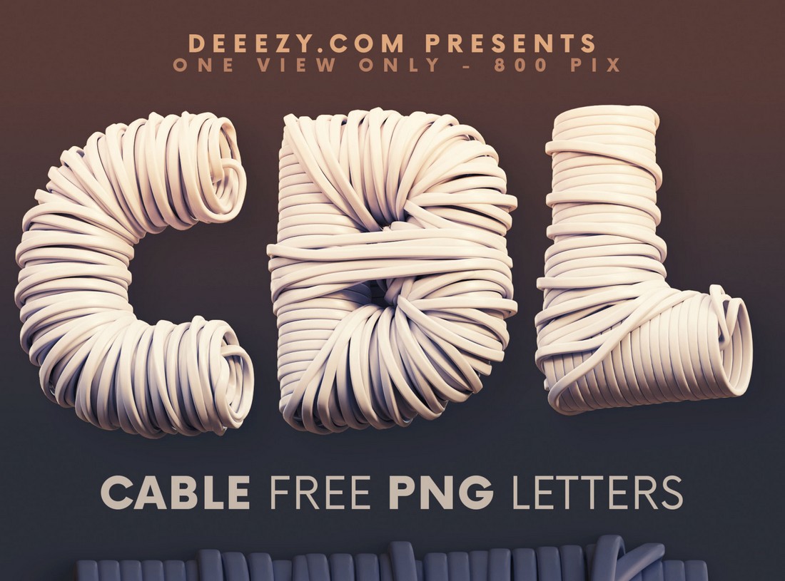 Cable - Free 3D Lettering