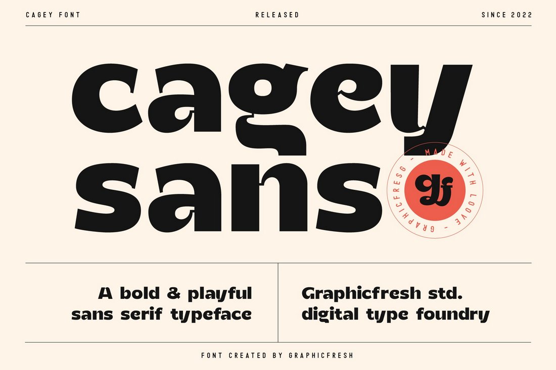 Cagey - Free Bold Retro Font