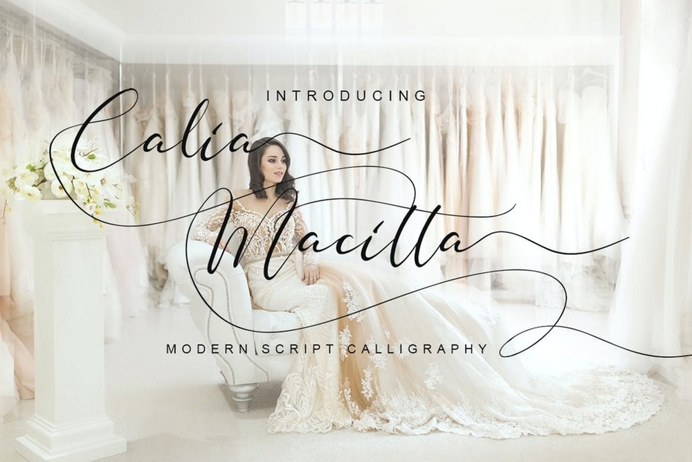 Calia Macitta - Modern Script Wedding Font