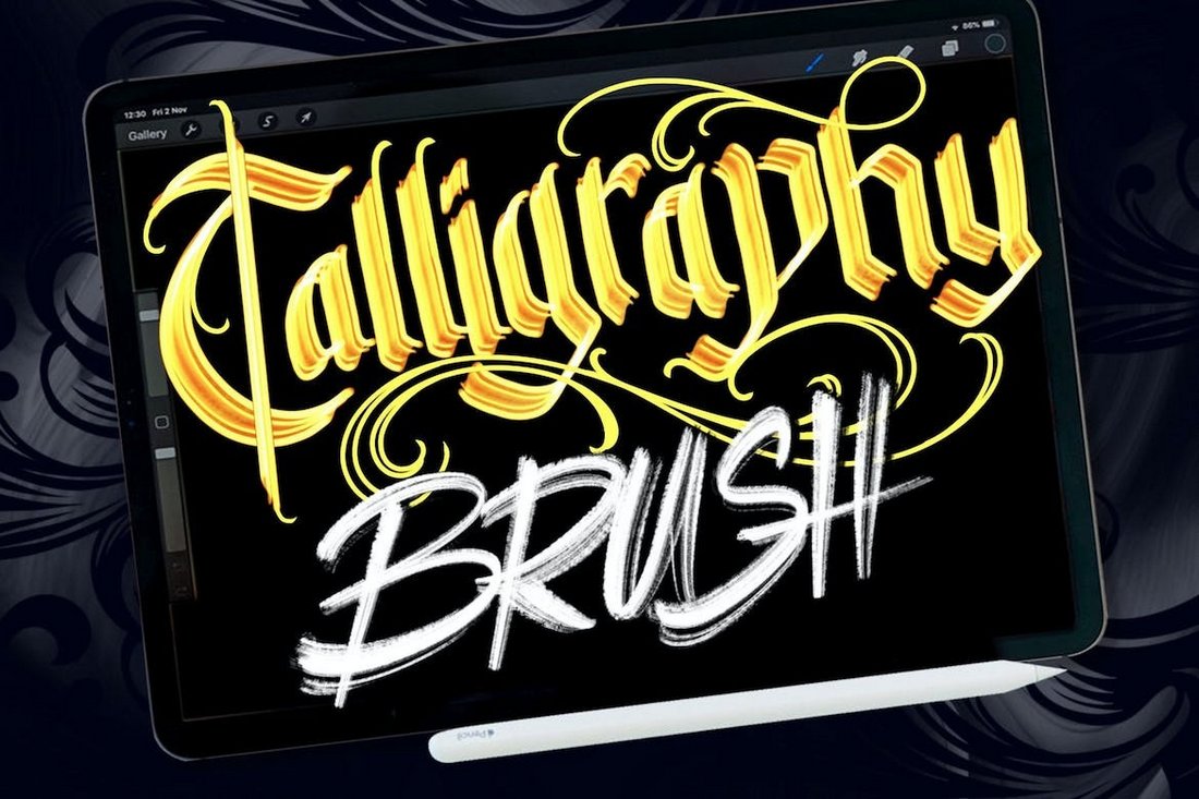 Calligraphy Light Brush for Procreate