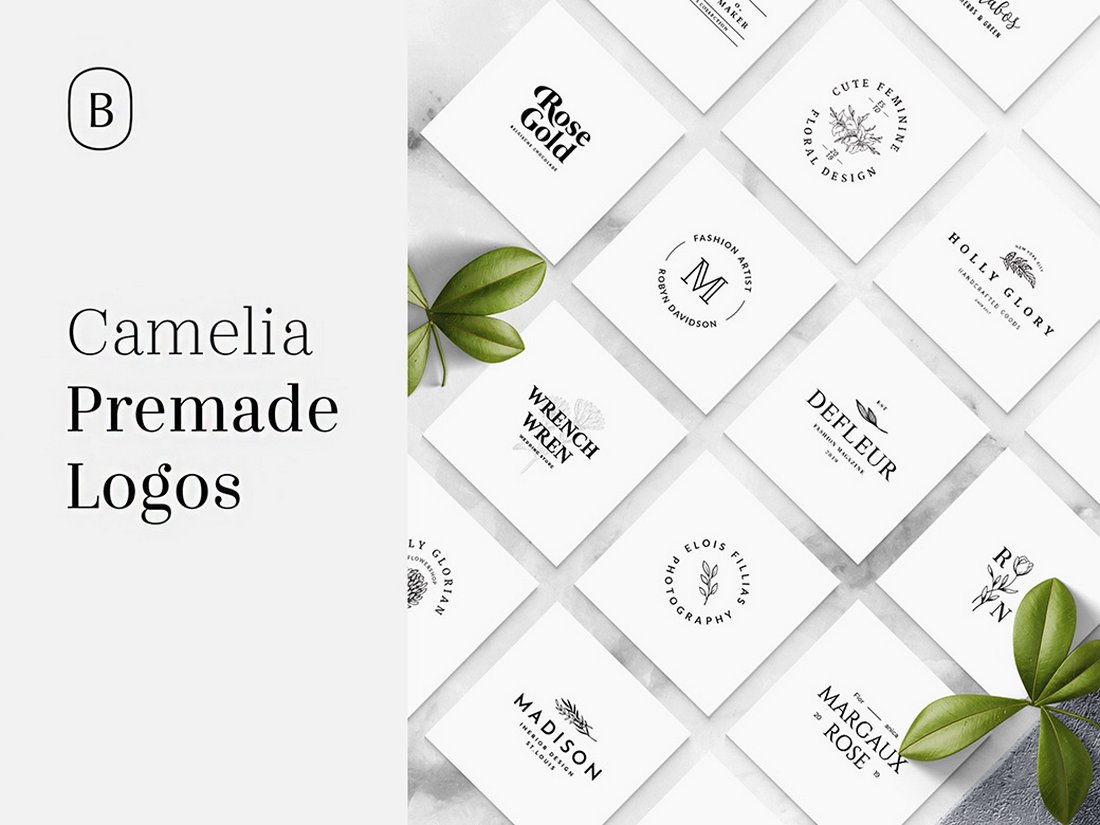 Camelia - Free Badge Logo Templates