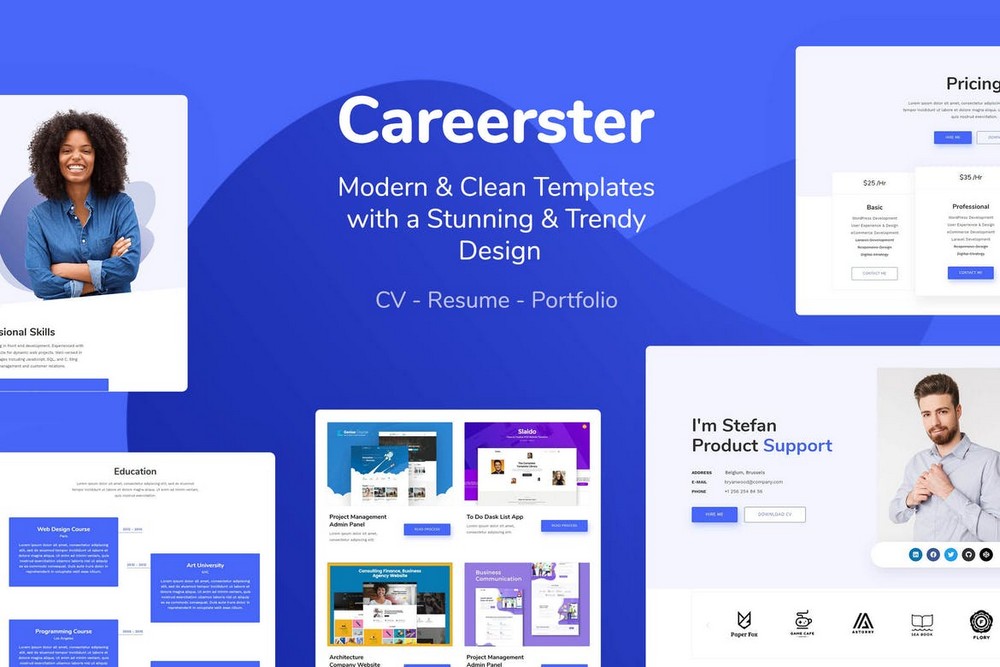 Careerster - CV & Resume Elementor Template Kit