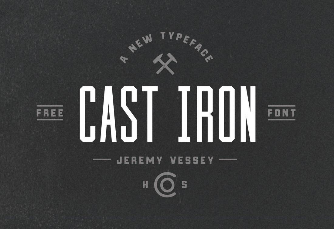 Cast Iron - Free Condensed Font