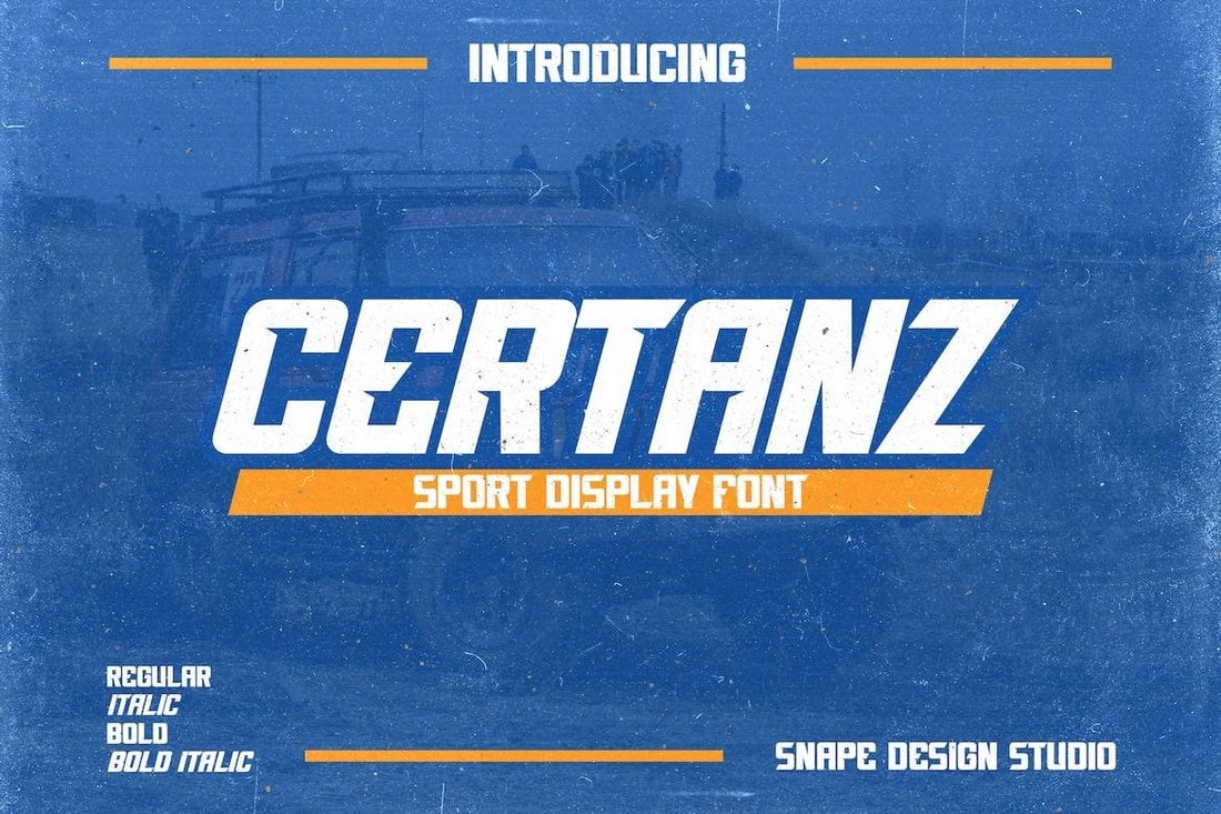 Certanz - Bold Sport Font