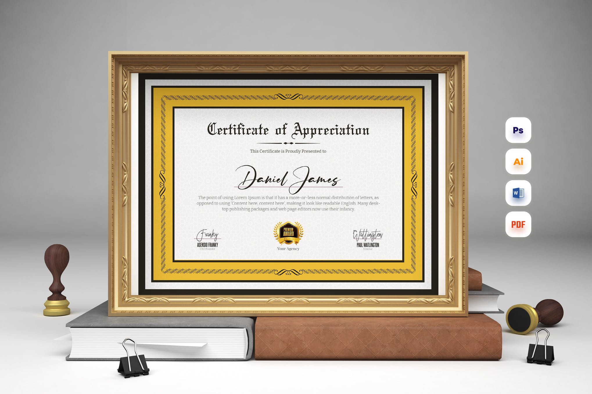 Award Certificate Template Microsoft Word