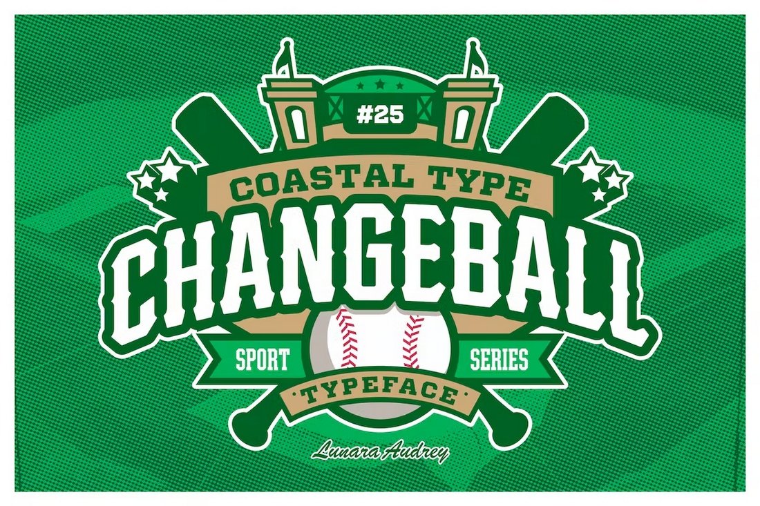 Changeball - Creative Baseball Font