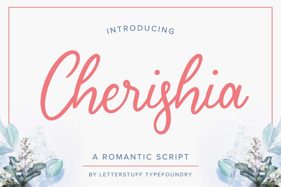 Cherisia - Free Romantic Script Font