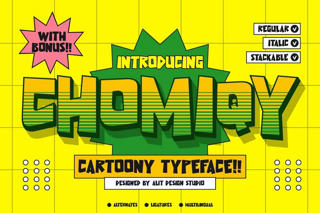 Chomiqy - Groovy Comic Font