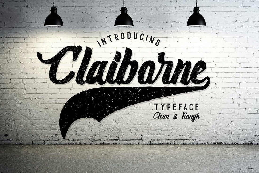 Claiborne - Creative Baseball Font