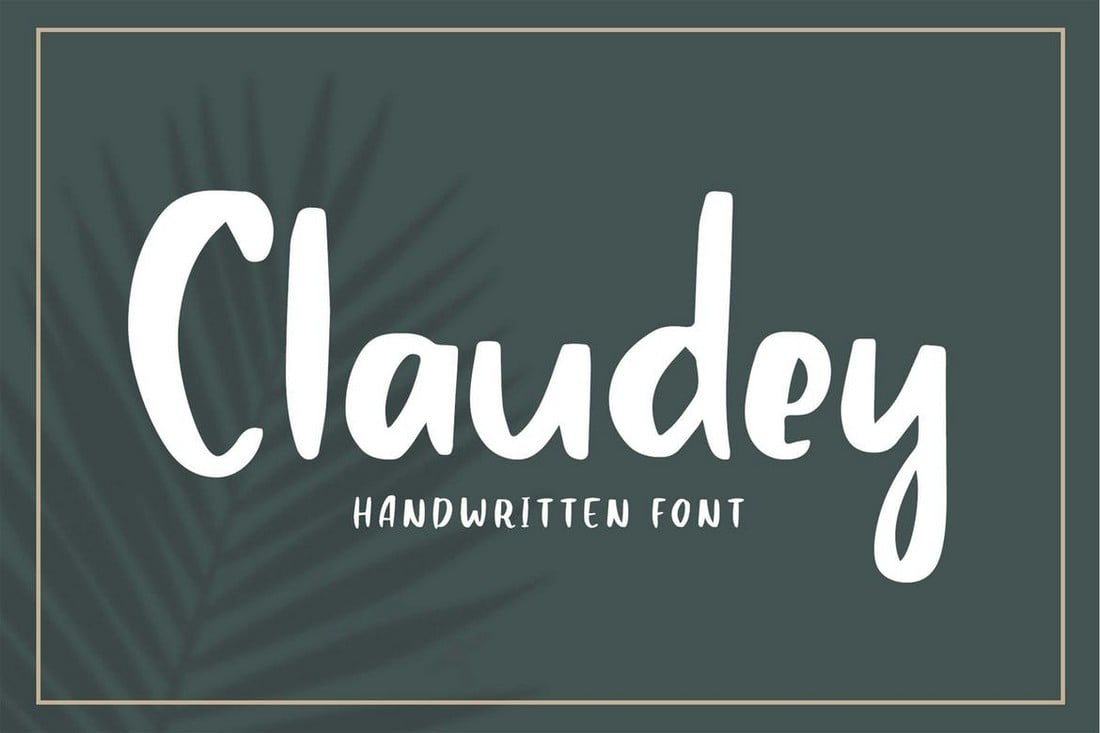 Claudey - Cricut Handwritten Font