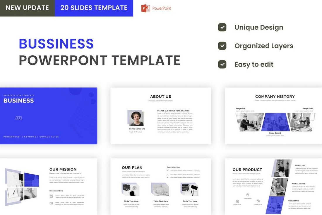 Clean Business Plan PowerPoint Presentation Template