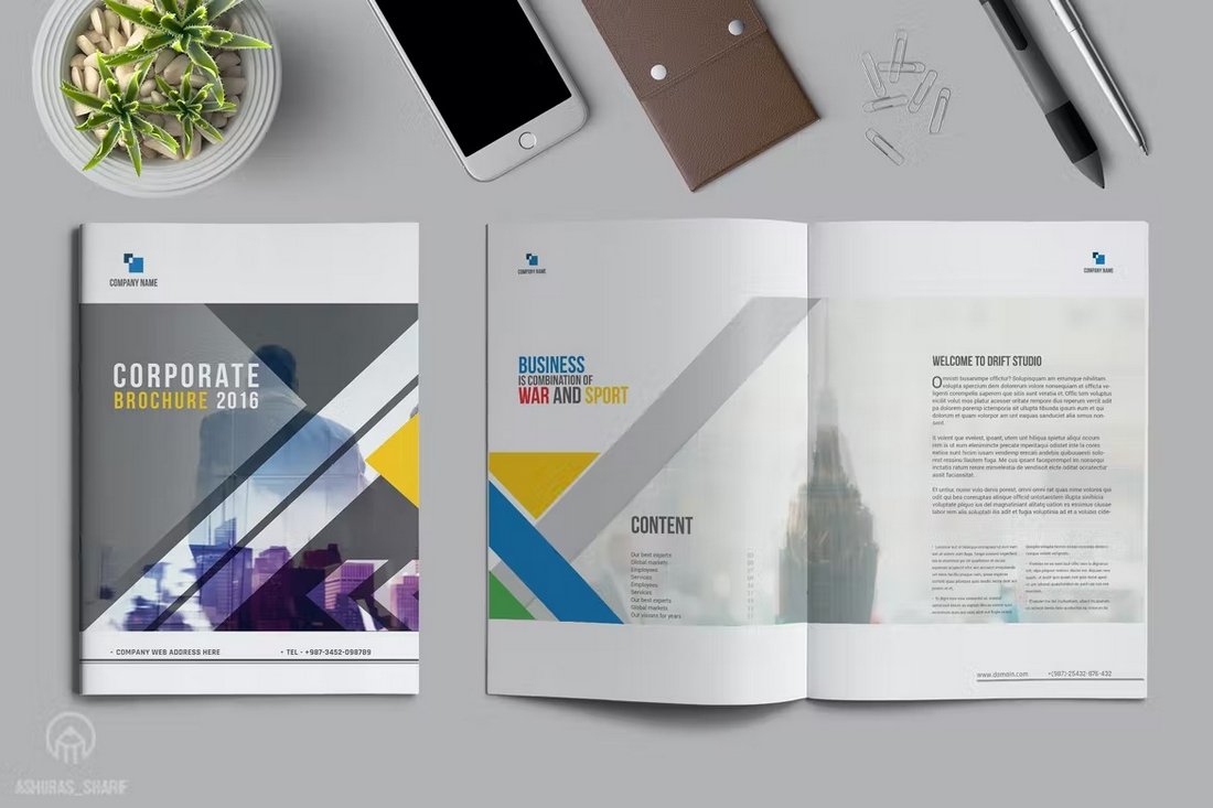 Clean Corporate Business Brochure Template