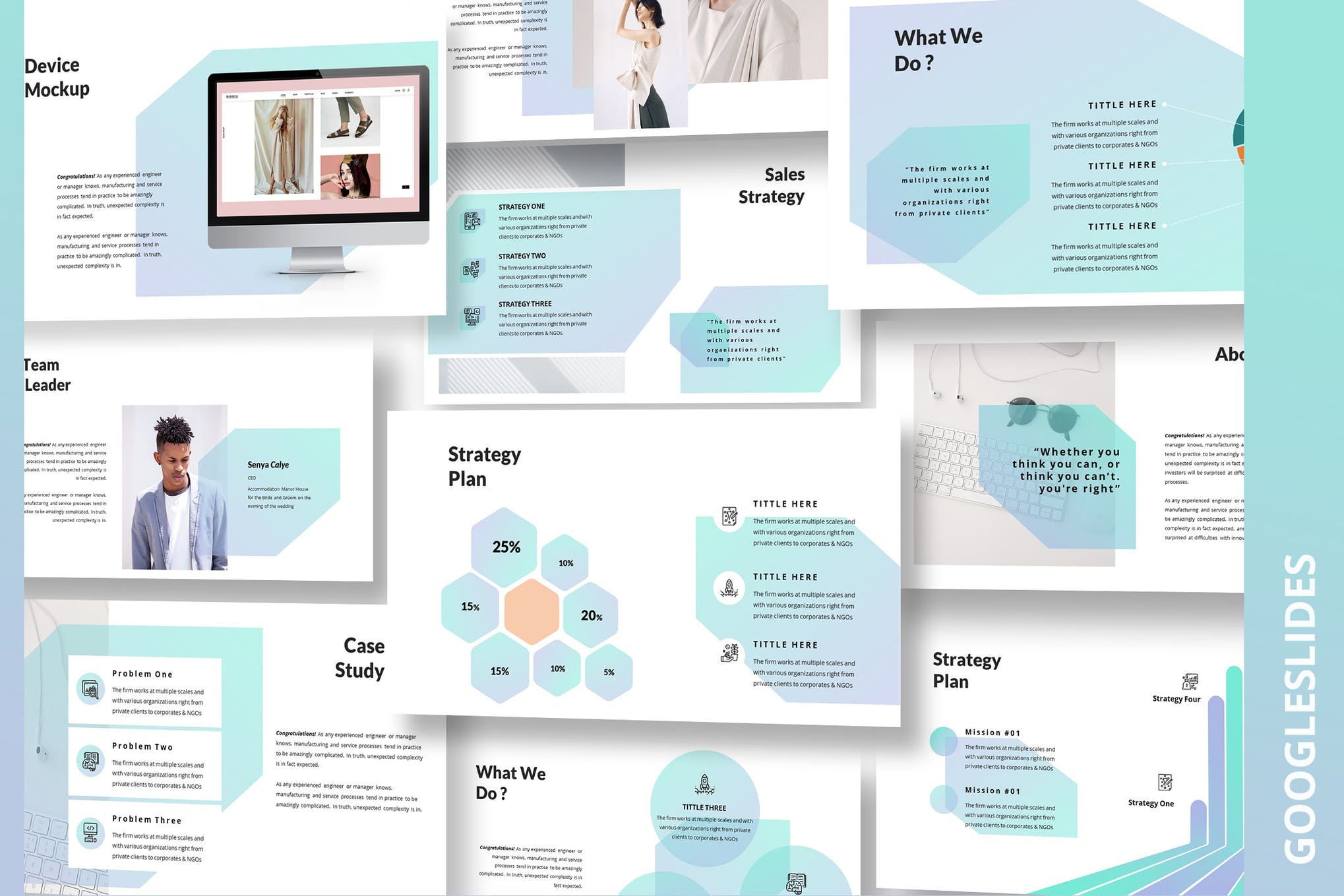 Clience Pitch Deck GoogleSlides Template