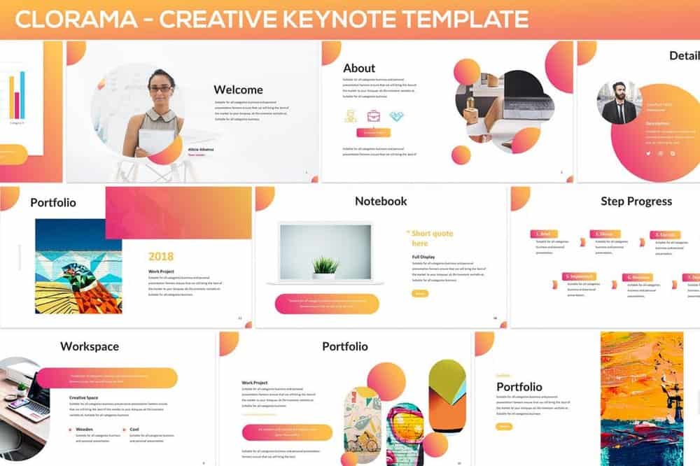 Clorama - Creative Keynote Template