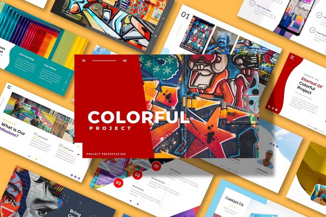 Clorful - Design & Art Powerpoint Template