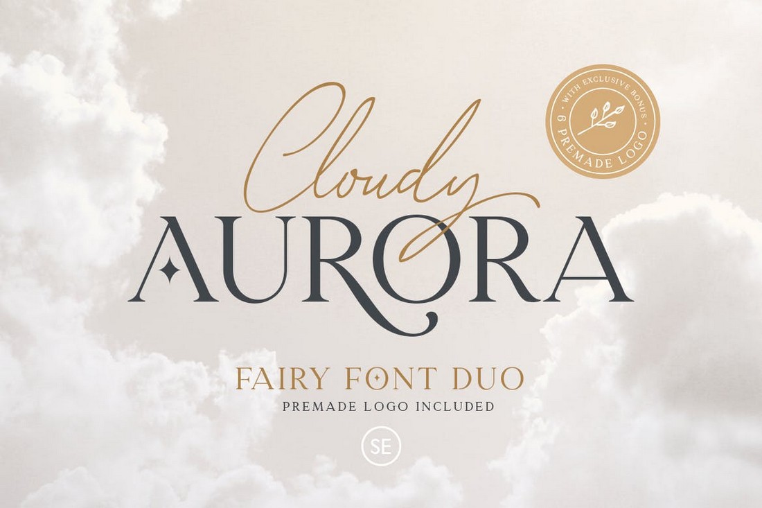 Cloudy Aurora - Elegant Font Duo