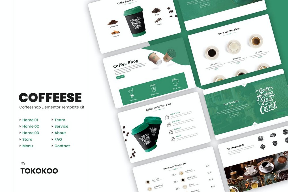 Coffesse - Coffee Shop Elementor Template Kit