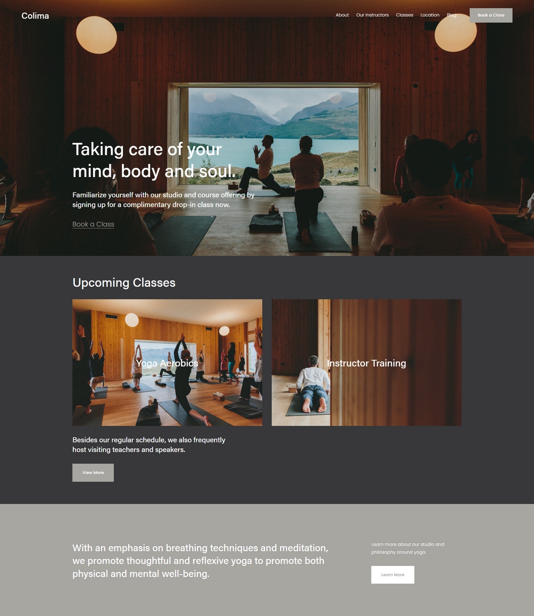 Colima squarespace template