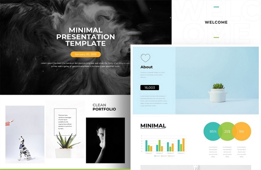 Colorful Minimal Free Keynote Template