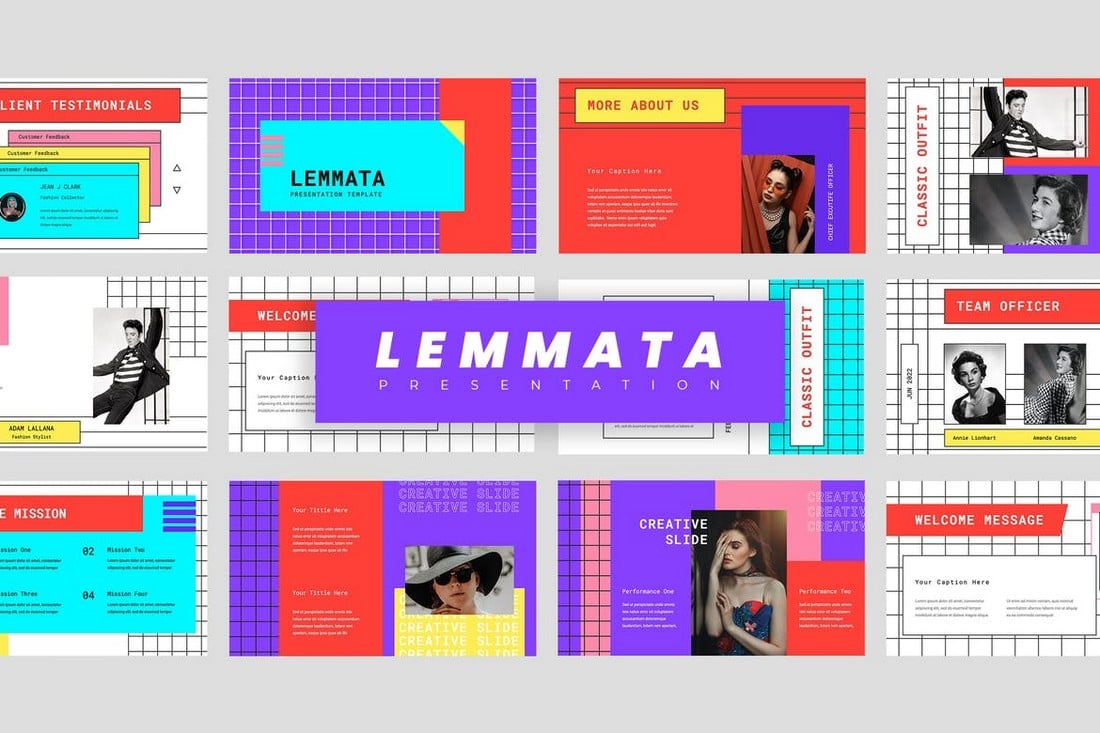 Colorful Pop Art Powerpoint Template