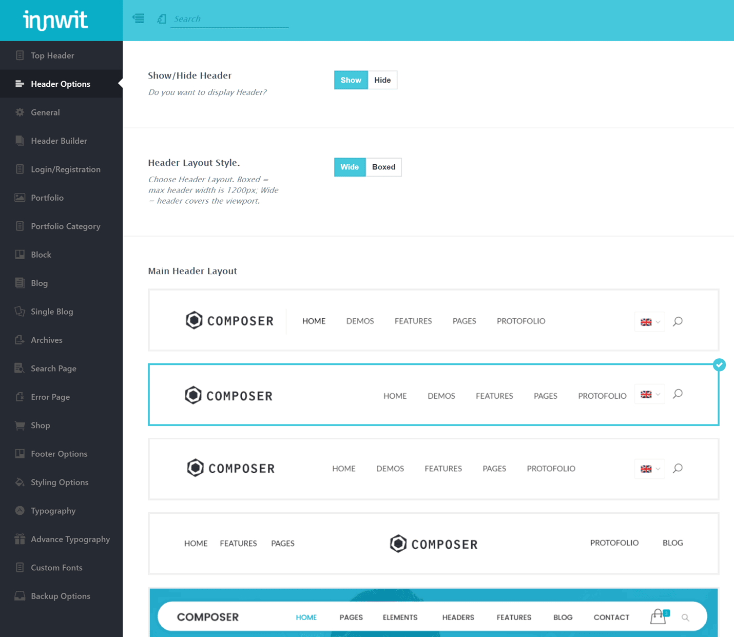 Control Panel