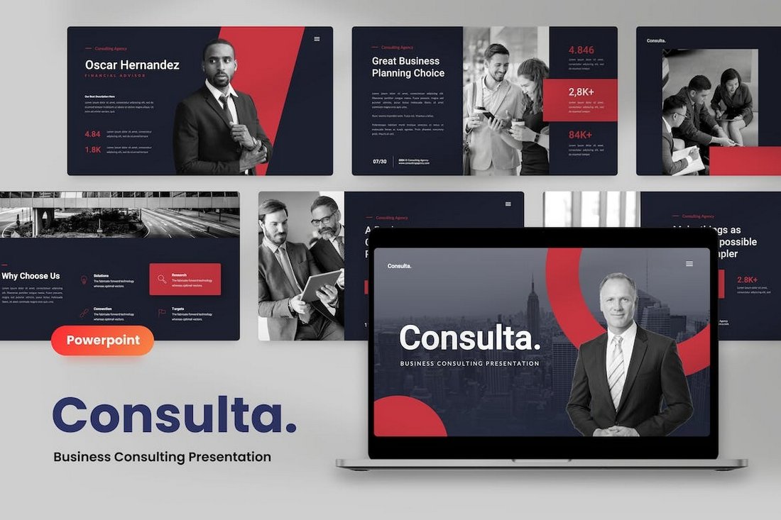 Consulta - Business Consultation Powerpoint Template