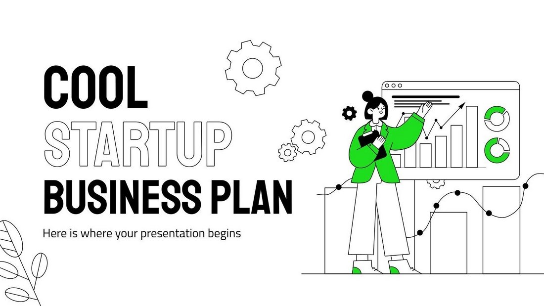 Cool Startup Business Plan Free PowerPoint Template