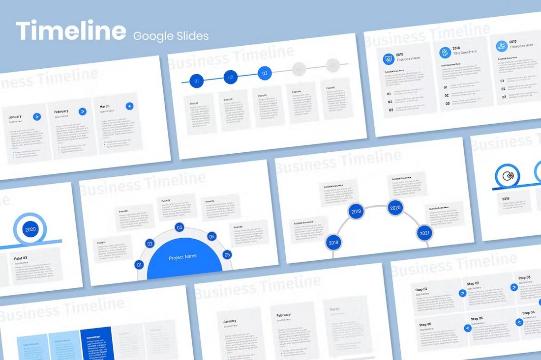 Corporate Timeline - Google Slides Roadmap Template