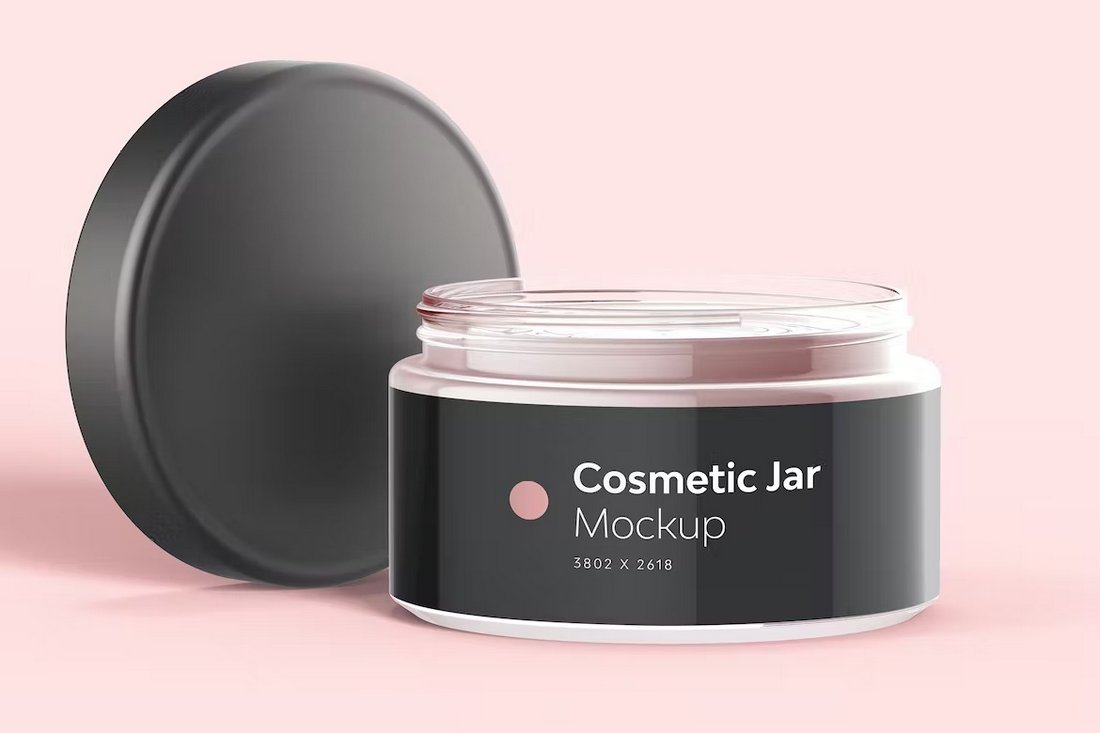 Cosmetic Jar Mockup Template