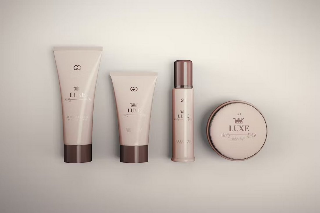 Cosmetic Product Lineup Mockup