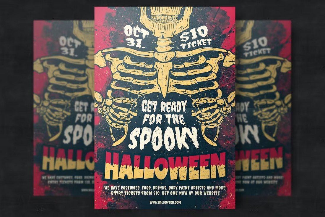 Creative Halloween Party Flyer Template