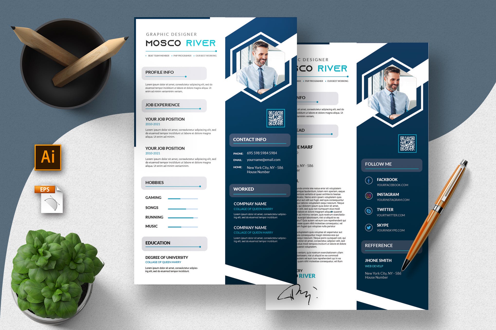 Creative Resume & CV Template