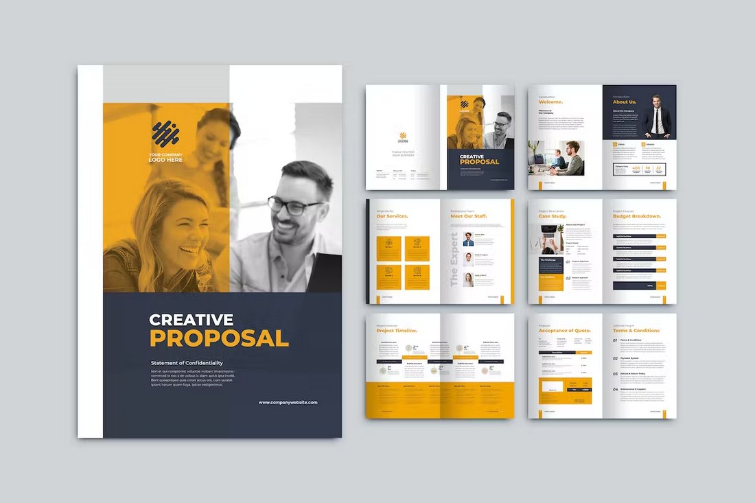 Creative Startup Proposal Template for InDesign