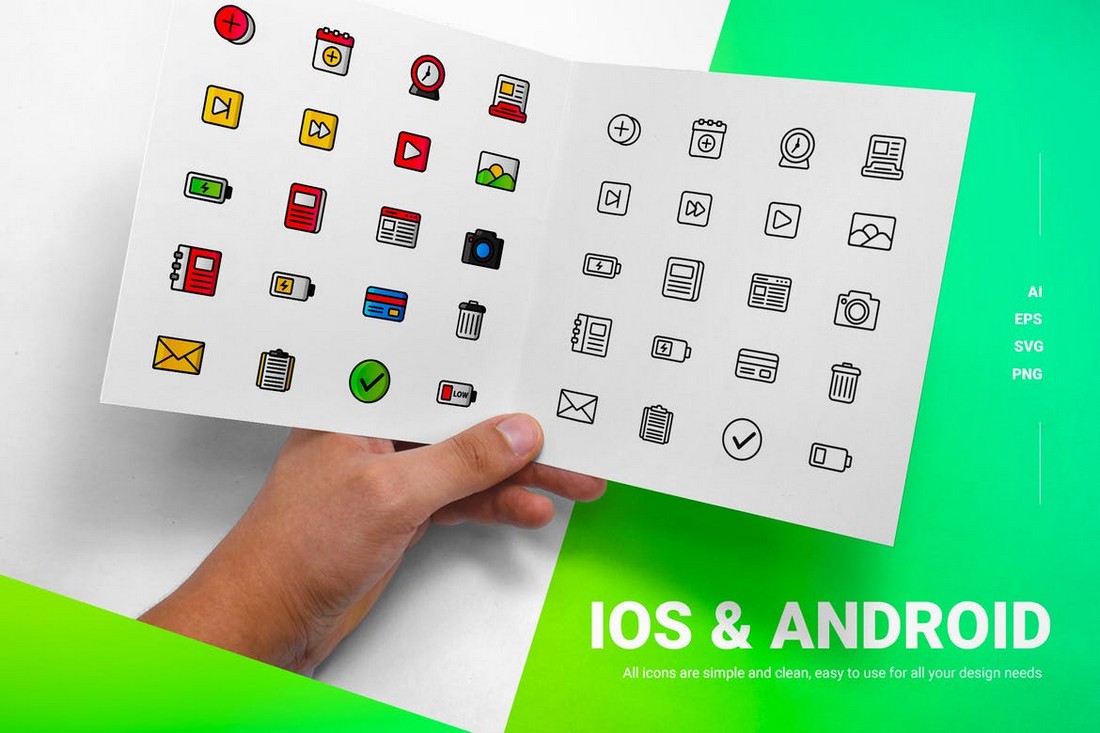 Creative iOS and Android Icons Pack