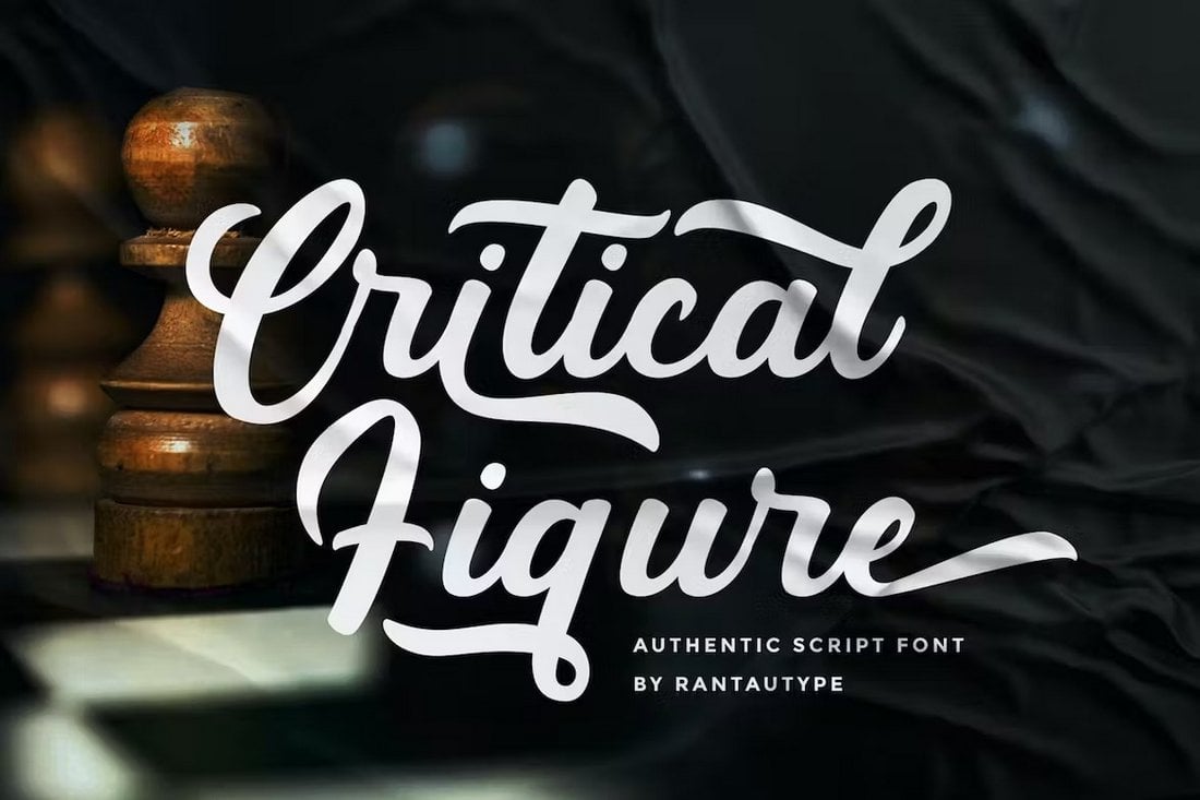 Critical Figure - Authentic Script Cursive Font