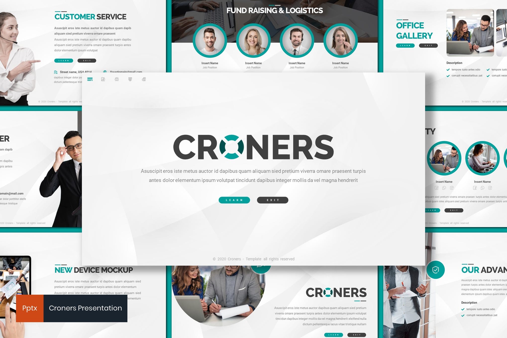 Croners - Business Powerpoint Template