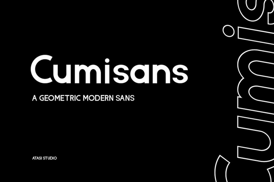 Cumisans - Font Sans Geometris Gratis