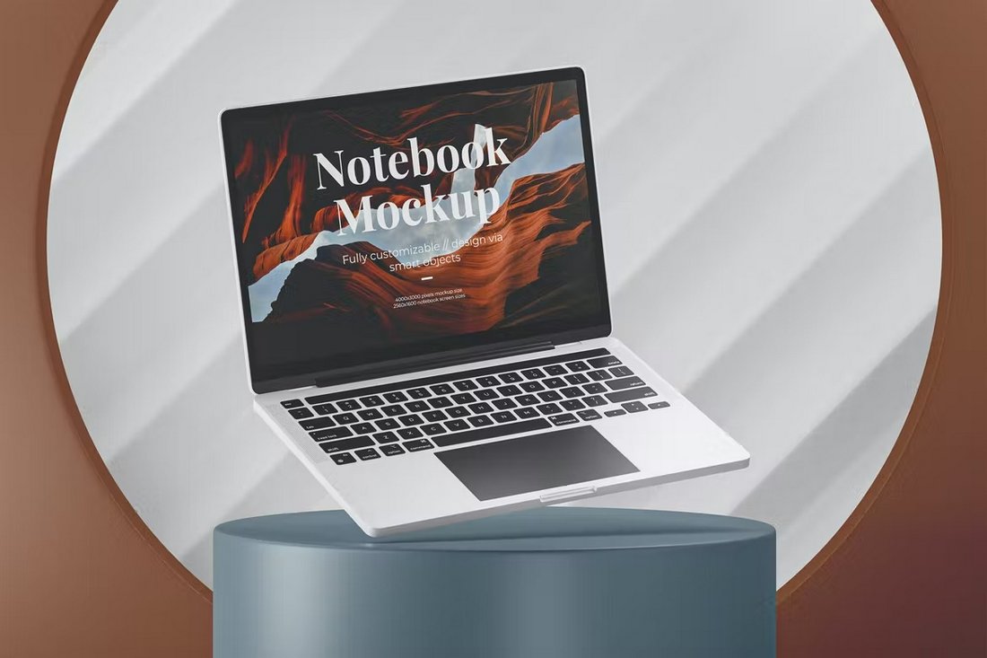 Customizable Laptop Mockup Template