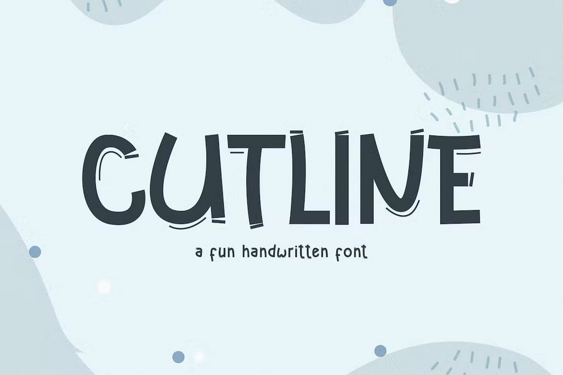 Cutline - Fun Handwritten Font for Cricut